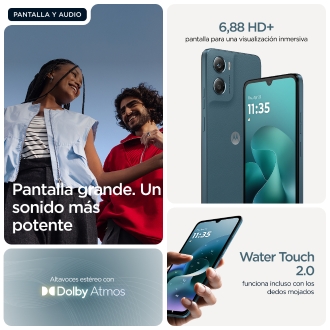 Motorola moto g06 power 17,5 cm (6.88") SIM doble Android 15 4G USB Tipo C 4 GB 256 GB 7000 mAh Azul