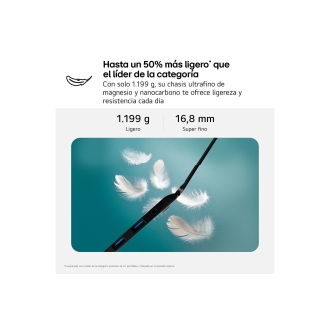 LG Gram 16Z90RU-G.AA55B ordenador portatil Intel® Core i5 i5-1334U Portátil 40,6 cm (16") WQXGA 16 GB LPDDR4x-SDRAM 512 GB SSD Wi-Fi 6 (802.11ax) Windows 11 Home Negro