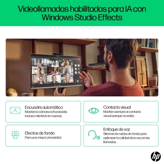 HP OmniStudio X 27-cs0015ns PC Intel Core Ultra 5 125H 68,6 cm (27") 1920 x 1080 Pixeles PC todo en uno 16 GB DDR5-SDRAM 512 GB SSD Windows 11 Home Wi-Fi 7 (802.11be) Plata