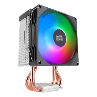 VENTILADOR CON DISIPADOR DE CPU MARS GAMING MCPUX3 TDP 190W PWM LOW PROFILE FRGB NEGRO