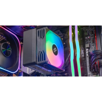 VENTILADOR CON DISIPADOR DE CPU MARS GAMING MCPUX2 TDP 150W PWM LOW PROFILE FRGB NEGRO