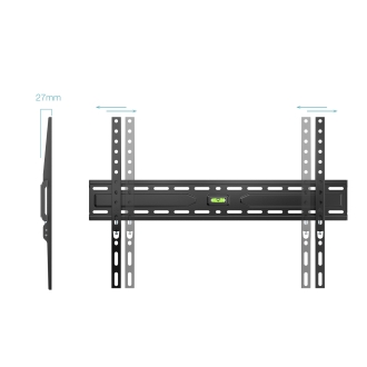 TooQ Soporte Fijo de pared para pantallas 37"- 86", Negro