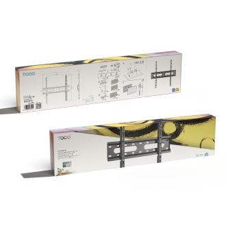 TooQ Soporte Fijo de pared para pantallas 32"- 70", Negro
