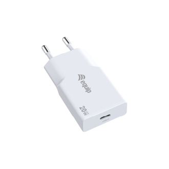CARGADOR USB EQUIP 245521 GAN 20W 1xUSB-C PD SLIM BLANCO