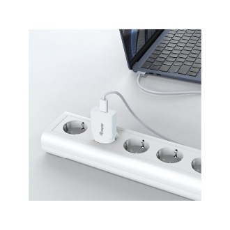 CARGADOR USB EQUIP 245521 GAN 20W 1xUSB-C PD SLIM BLANCO