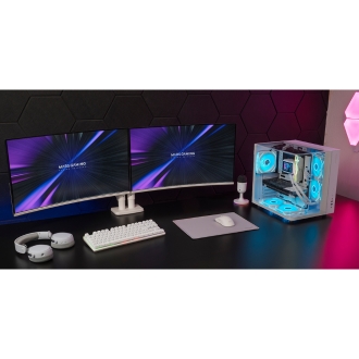 CAJA ATX CUBE MARS GAMING MCINFINIOLITEW BLANCA CRISTAL TEMPLADO CURVO GPU 325mm