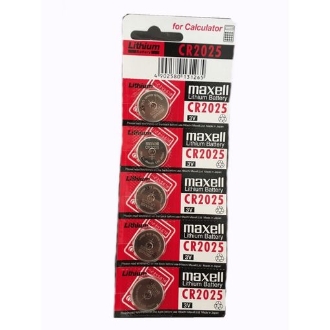 PILAS CR2025 MAXELL CR2025-B5 3V BLISTER 5 UNIDADES (ecotasas incluidas)