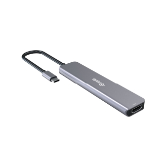 DOCKING USB-C 6-EN-1 EQUIP 133500 A 1xHDMI 4K 4xUSB-C 1xUSB-A 1xUSB-C PD 100W