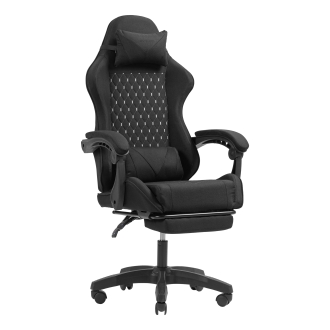 SILLA GAMER MARS GAMING MGCXFGRB NEGRA RECLINABLE REPOSABRAZOS AJUSTABLE REPOSAPIES COJINES ACABADO