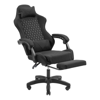 SILLA GAMER MARS GAMING MGCXFGRB NEGRA RECLINABLE REPOSABRAZOS AJUSTABLE REPOSAPIES COJINES ACABADO