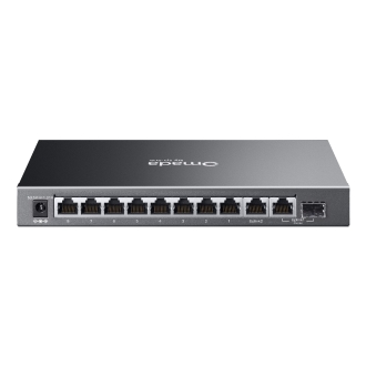 TP-Link Omada ES210GP switch Gestionado L2 Gigabit Ethernet (10/100/1000) Energía sobre Ethernet (PoE) DIN rail Negro