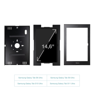TooQ Marco Antirrobo para Tablets de 14,6, Negro