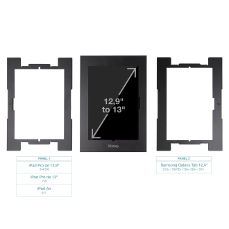 TooQ Marco Antirrobo para Tablets de 12,4 a 13, Negro