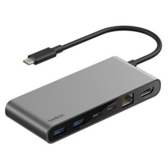 DOCKING USB-C BELKIN INC024HQSGY A 1xRJ45 2.5Gb 1xHDMI 2xUSB-C PD 100W 2xUSB-A 1xSD 1xMicroSD