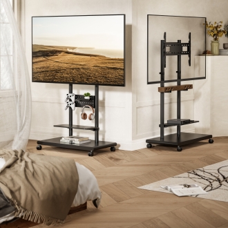 SOPORTE DE SUELO CON RUEDAS EQUIP 650635 PARA PANTALLA DE 50" - 90" MAX VESA 600x400 60KG TABLERO