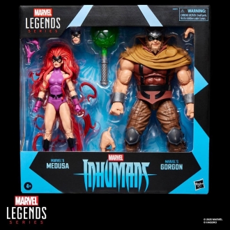 Pack 2 figuras hasbro marvel legends series inhumans marvel's medusa & marvel's gorgon