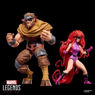 Pack 2 figuras hasbro marvel legends series inhumans marvel's medusa & marvel's gorgon