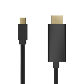 Cable Aisens Mini DisplayPort macho a HDMI macho 4K 2m negro