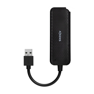 Hub USB 3.0 Aisens 4xUSB-A Negro