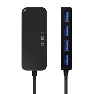 Hub USB 3.0 Aisens 4xUSB-A Negro