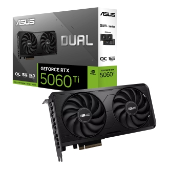 Tarjeta gráfica ASUS DUAL RTX 5060TI EVO OC 16GB GDDR7 3xDP 1xHDMI CUDA 4608 128BIT DUAL FAN