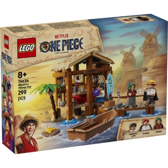 Lego one piece netflix cabaña del pueblo molino