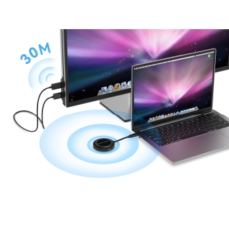 Transmisor inalámbrico Conceptronic Usb-C a HDMI 1080P 30M
