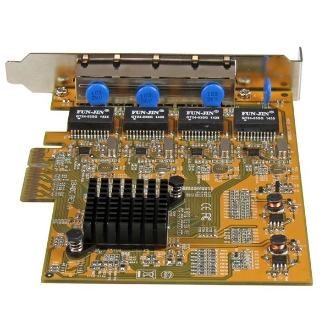 Tarjeta de red startech 4x rj45 pci express