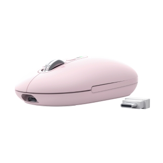 RATON INALAMBRICO TRUST SERON HYPSCROLL SLIM 400-2400DPI 6 BOTONES RECARGABLE FSC GRS ROSA