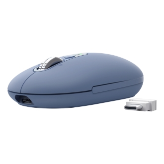 RATON INALAMBRICO TRUST SERON HYPSCROLL SLIM 400-2400DPI 6 BOTONES RECARGABLE FSC GRS AZUL