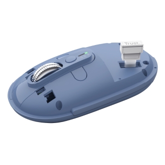RATON INALAMBRICO TRUST SERON HYPSCROLL SLIM 400-2400DPI 6 BOTONES RECARGABLE FSC GRS AZUL