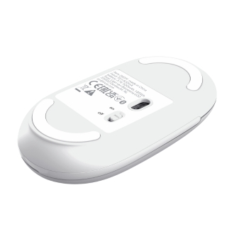 RATON INALAMBRICO TRUST SERON HYPSCROLL SLIM 400-2400DPI 6 BOTONES RECARGABLE FSC GRS BLANCO