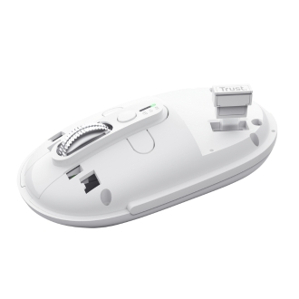 RATON INALAMBRICO TRUST SERON HYPSCROLL SLIM 400-2400DPI 6 BOTONES RECARGABLE FSC GRS BLANCO