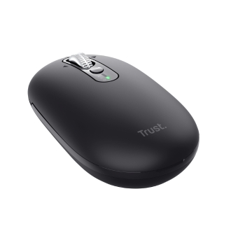 RATON INALAMBRICO TRUST SERON HYPSCROLL SLIM 400-2400DPI 6 BOTONES RECARGABLE FSC GRS NEGRO