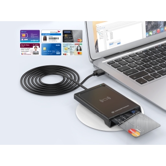 LECTOR EXTERNO DNI USB CONCEPTRONIC BIAN11B DNI 4.0 eID Y NFC