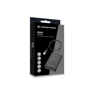 LECTOR EXTERNO DNI USB CONCEPTRONIC BIAN11B DNI 4.0 eID Y NFC