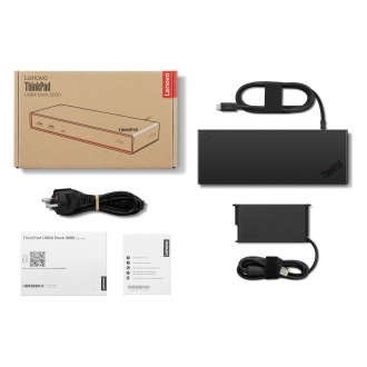 Docking USB-C Lenovo Thinkpad 5000 4xUSB-A 2xUSB-C 1xHDMI 2xDP RJ45 100W