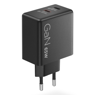 Cargador Lenovo 2xUSB-C 65W GAN negro