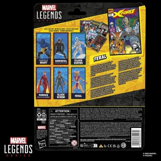 Figura hasbro marvel legends series x - force feral