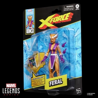 Figura hasbro marvel legends series x - force feral
