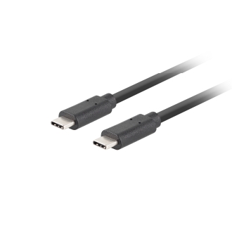 Cable Lanberg USB-C 3.2 Gen 2 PD 100W 1M Negro