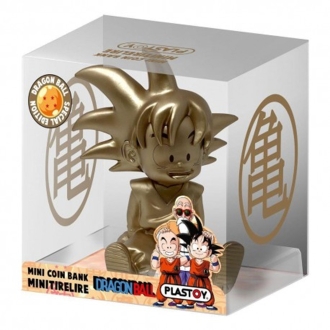 Figura hucha plastoy dragon ball son goku dorado