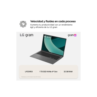 LG Gram 16Z90TL-G.AU88B Intel Core Ultra 7 258V 16" 32GB 1TB W11