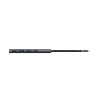 HUB USB TRUST HALYX USB-C A 4XUSB-A 3.2 GEN1 GRIS