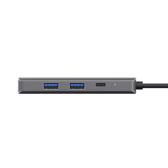 HUB USB-C TRUST DALYX 6 EN 1 alumino 1xHDMI 4K 2xUSB-A 3.2 1xUSB-C PD 100W 1xRJ45 lector SD MicroSD