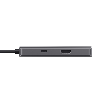 HUB USB-C TRUST DALYX 6 EN 1 alumino 1xHDMI 4K 2xUSB-A 3.2 1xUSB-C PD 100W 1xRJ45 lector SD MicroSD