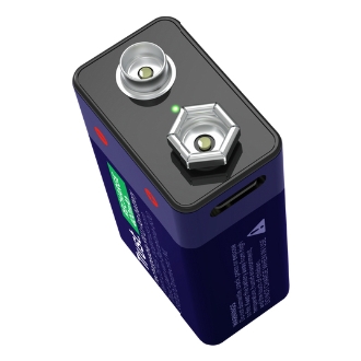 PILAS 9V RECARGABLE TRUST 25745 9V BLISTER 1 UNIDAD USB-C (ECOTASAS INCLUIDAS)