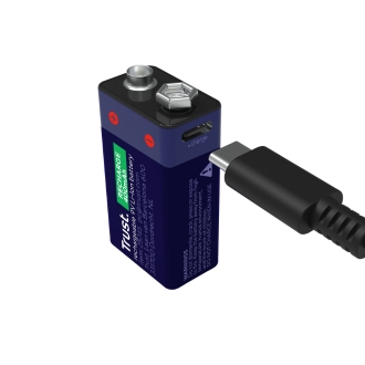 PILAS 9V RECARGABLE TRUST 25745 9V BLISTER 1 UNIDAD USB-C (ECOTASAS INCLUIDAS)