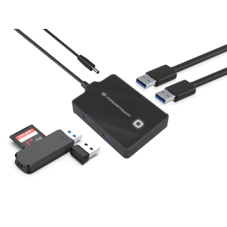 Hub Usb3.0 Conceptronic Hubbies11b 4 Puertos Y Cable De 90cm