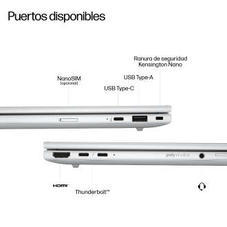 HP EliteBook 8 G1i 14 inch Notebook Next Gen AI PC Wolf Pro Security Edition Copilot+ Intel Core Ultra 5 226V 14" 16GB W11P